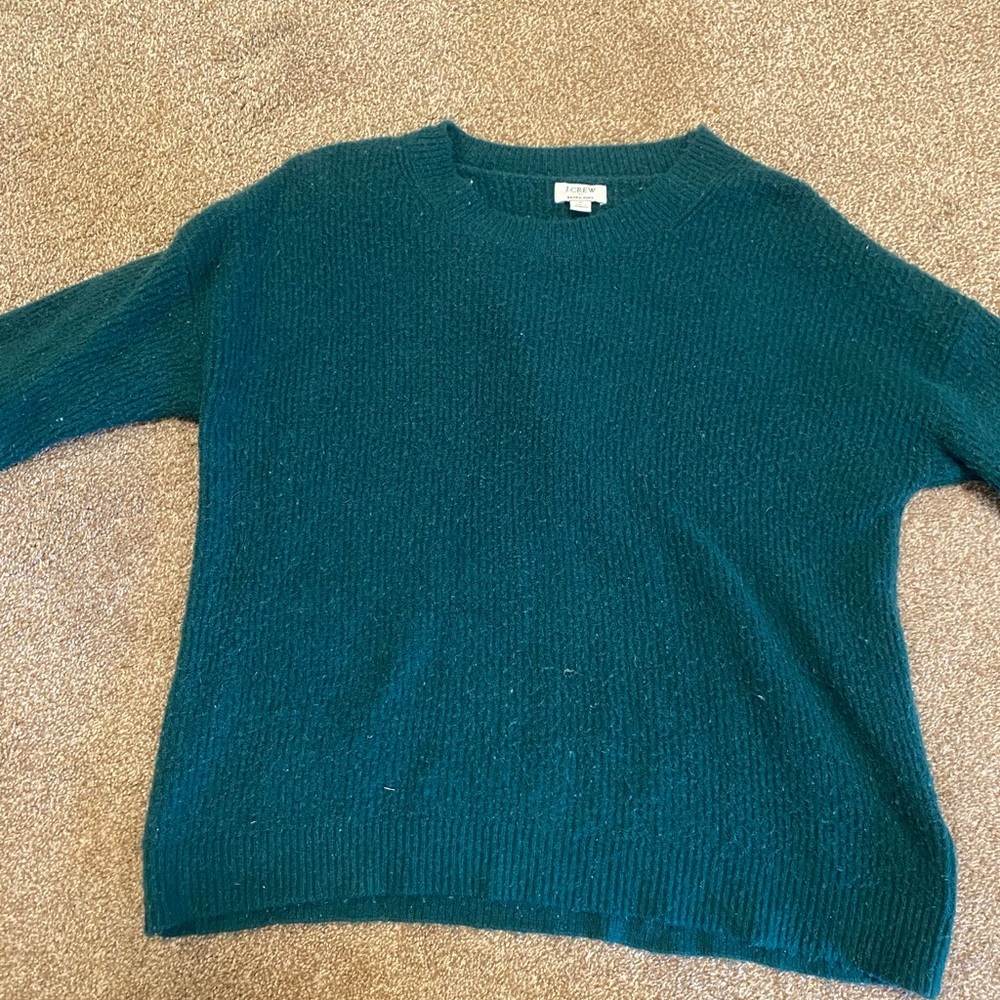 J Crew Teal Extra Soft Sweater